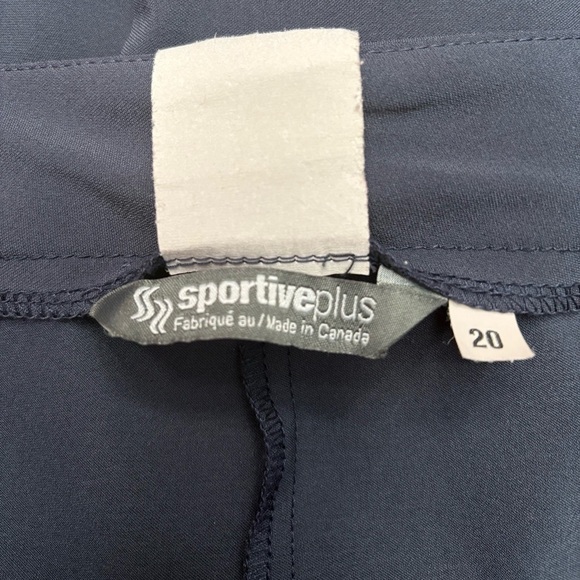 Sportive Plus, Slim Max Plus Size Pants, 20W, Navy 🏌️‍♀️ - Picture 10 of 11